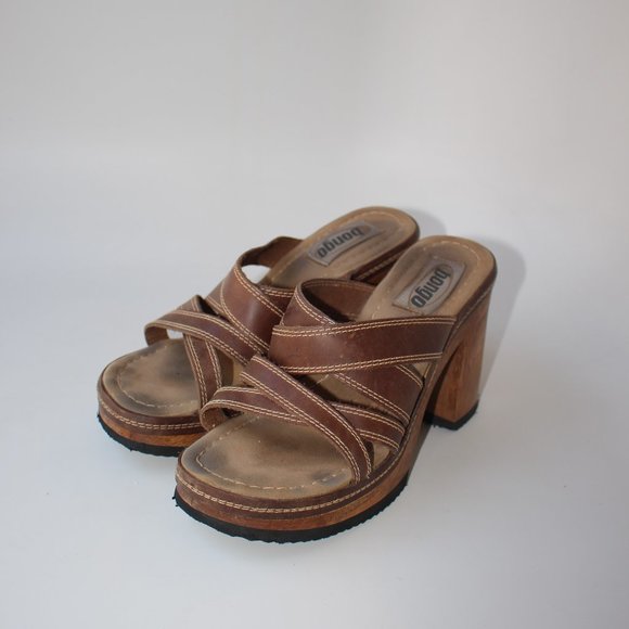 Vintage Chunky Platform Heels - Picture 3 of 6